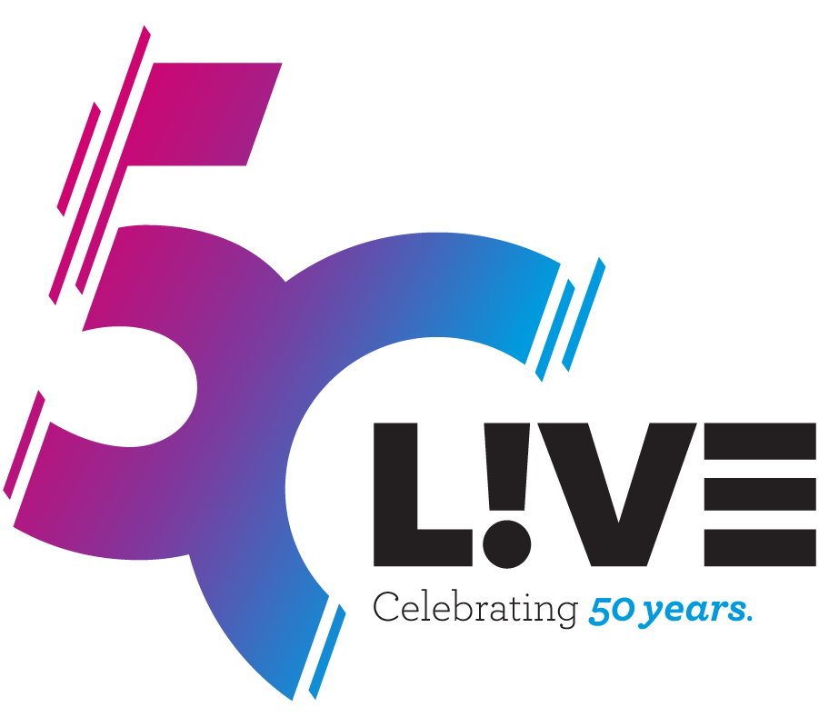 Celebrating 50 years logo